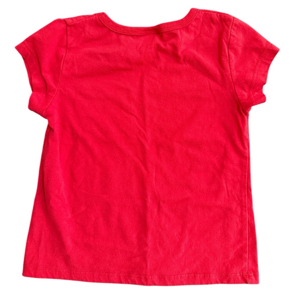 Disney Minnie Mouse Girls Red Pocket T-Shirt Toddler 4T - Picture 2 of 2